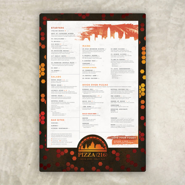 Casual Menu Industrial funky