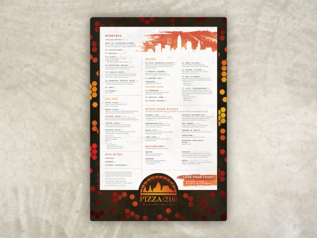 Casual Menu Industrial funky 