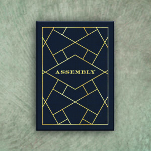 sophisticated bar menu cover gold foil