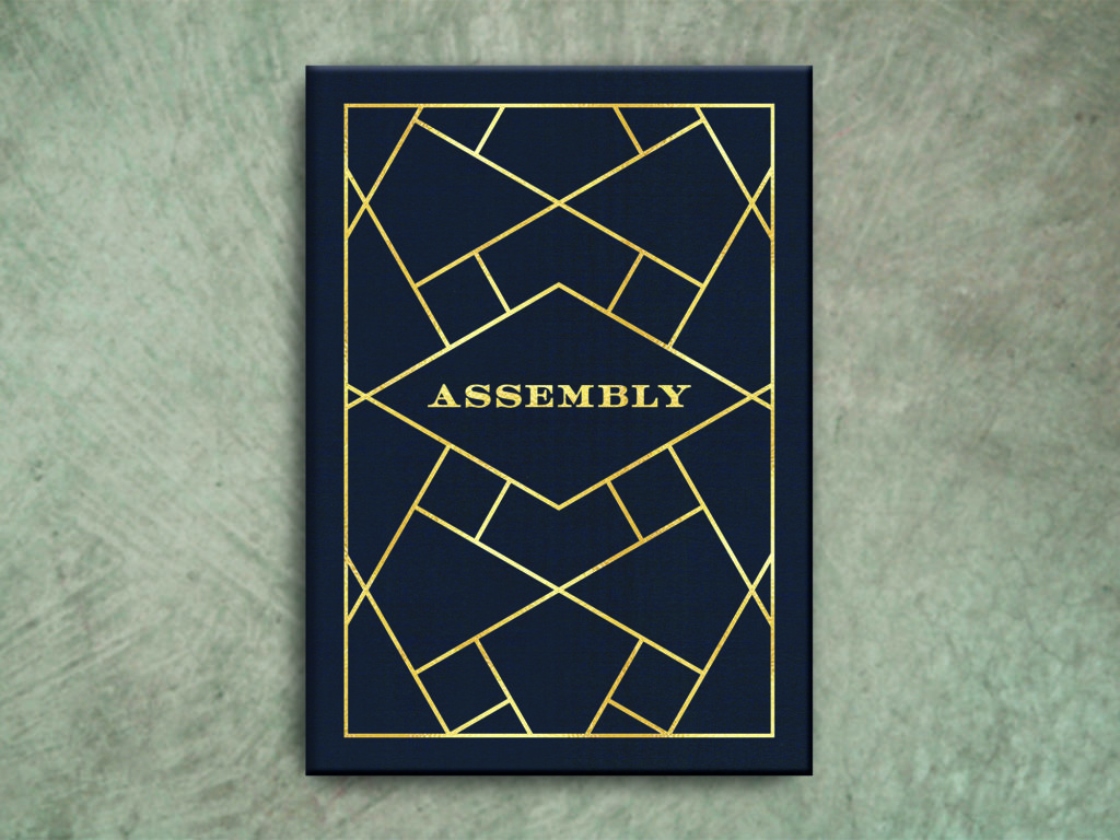 sophisticated bar menu cover gold foil