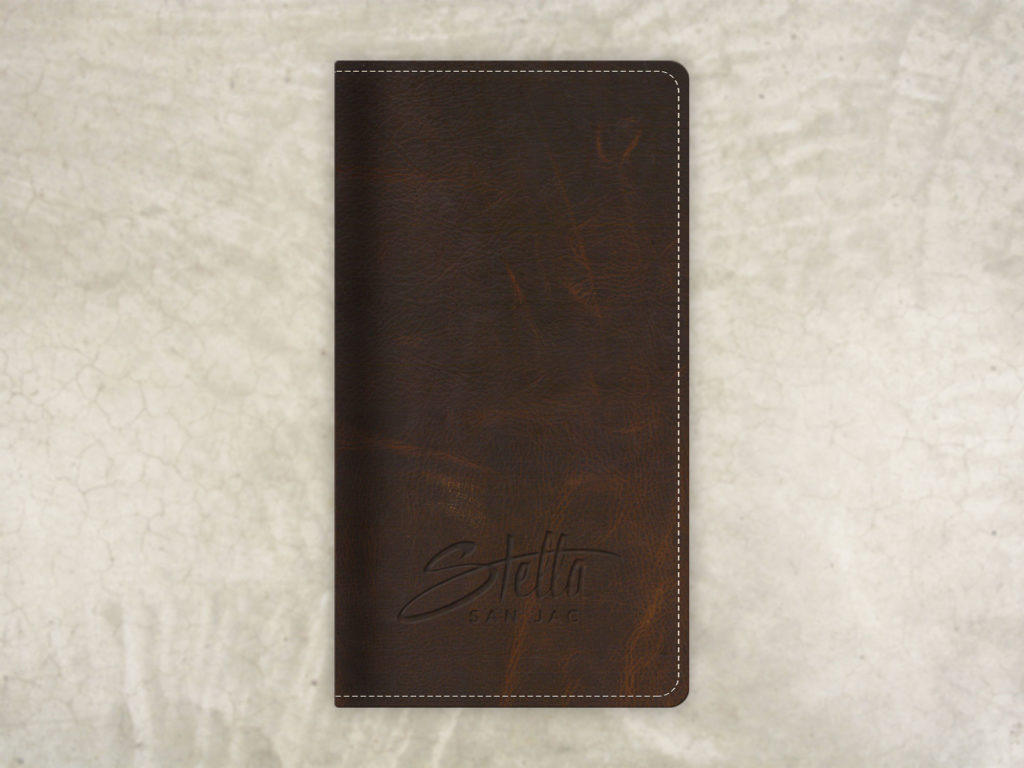 Formal Leather Check Presenter