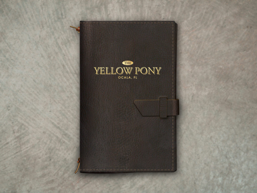 Floppy Leather Menu Cover with front closure